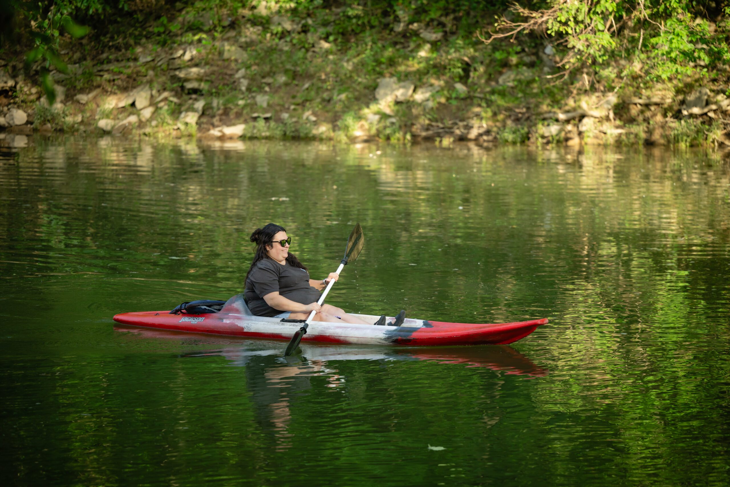 Woman Paddling